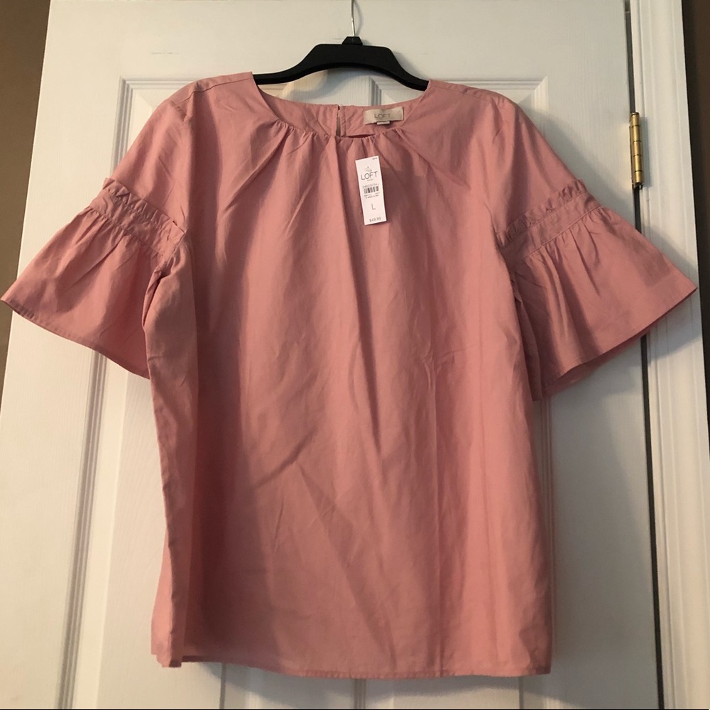 Loft Pink Short-Sleeved Shirt